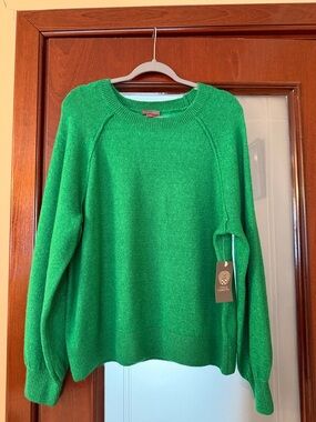 Veronica Beard Green Crewneck Sweater